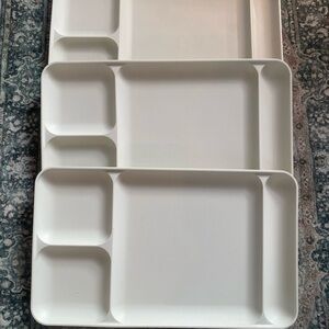 Vintage Tupperware Dinner Tray Set